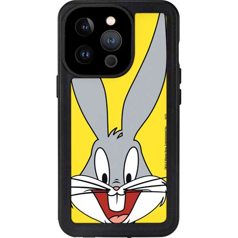 Looney Tunes Bugs Bunny Zoomed In iPhone 15 Pro Waterproof Case